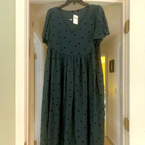 NWT Madewell long dress size Large. I would say it fits between M and L.